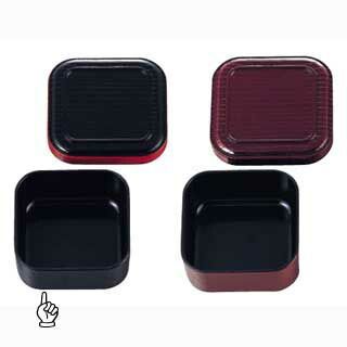 新角型･浅一人ビツ ABS 307 黒渕朱