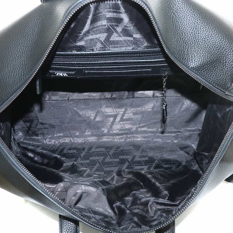 極美品✨ザラ ZARA ボストンバッグ 2way 大容量 合成皮革 レザー 黒 ☆ドイツ発*ZARA*新作*本革トラベルボストンバッグ☆ (ZARA