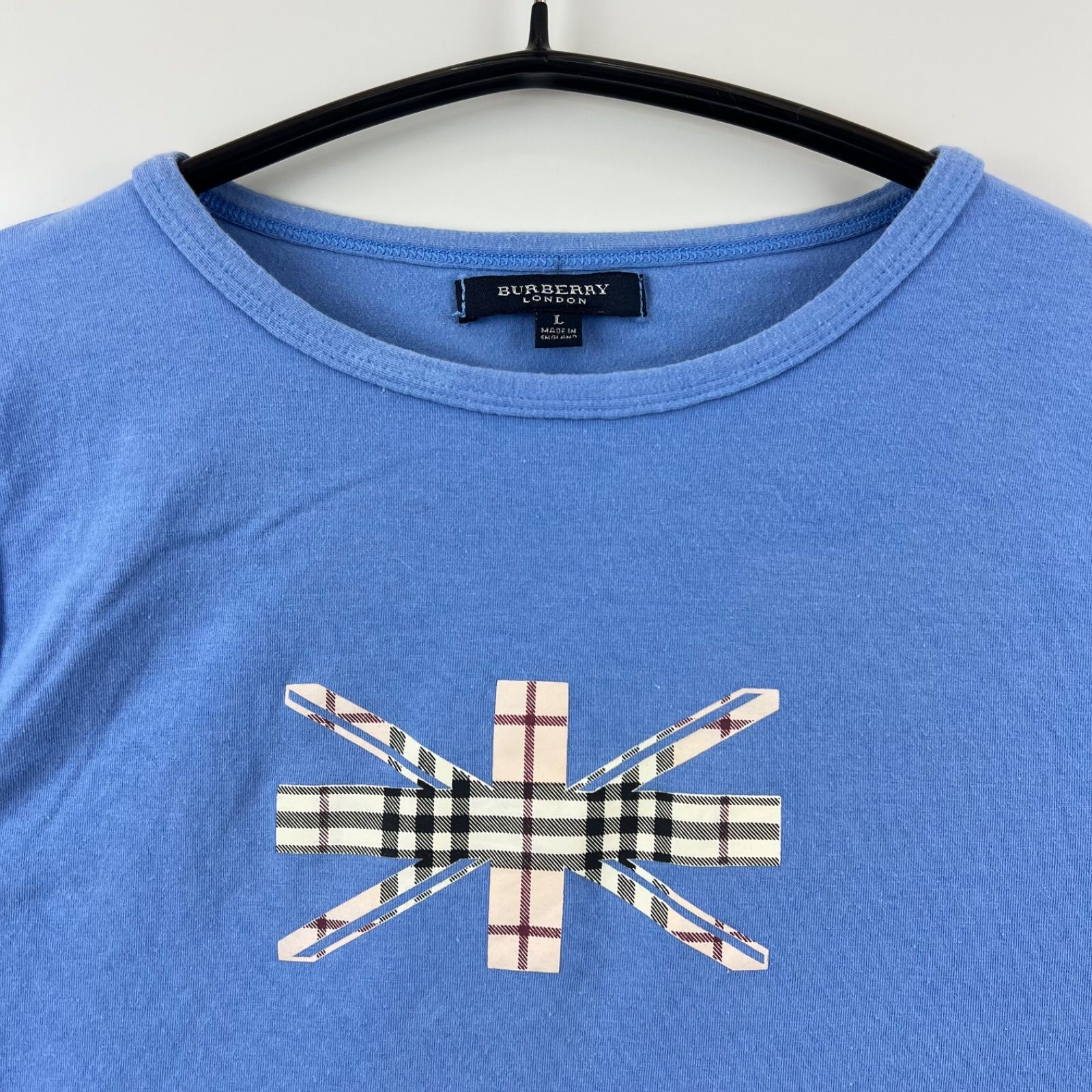 BURBERRY LONDON y2k england tank top union jack nova L バーバリー