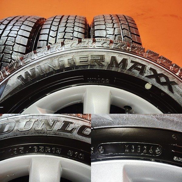 DUNLOP WM02 195/65R15 スタッドレス【トヨタ ウィッシュ 純正ホイール