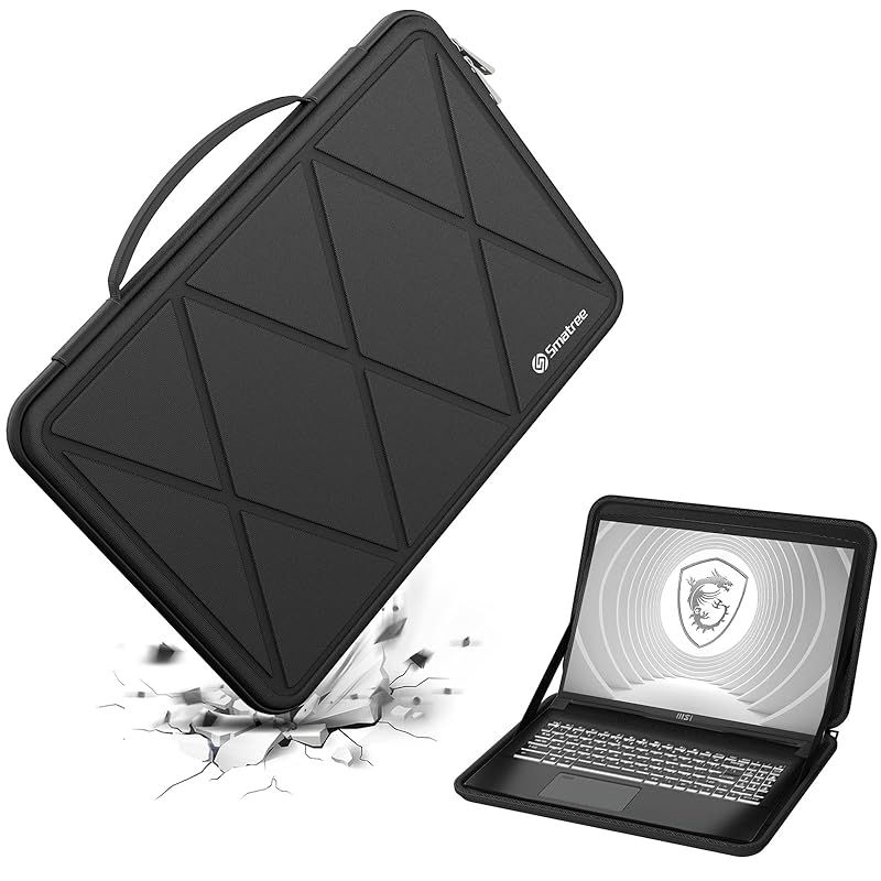 Smatree ハードEVA保護スリーブケース 15.6インチ MSI Creator M16/CreatorPro M16ノートパソコン、15.6インチMSI Prestige 16シリーズとMSI Summit E16 Flip/E16 Flip Ev
