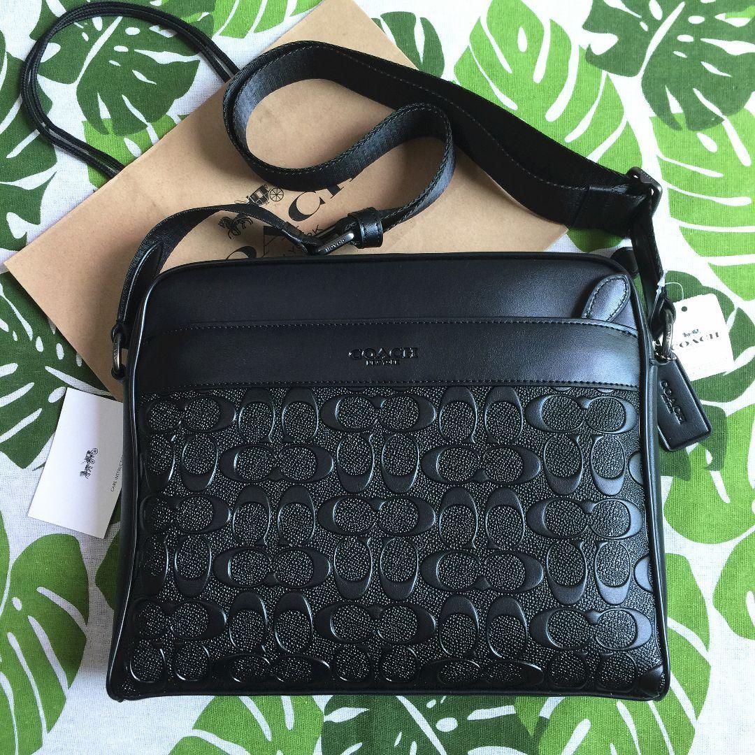 コーチバッグ F28455 ブラック ショルダーバッグ クロスボディー斜  