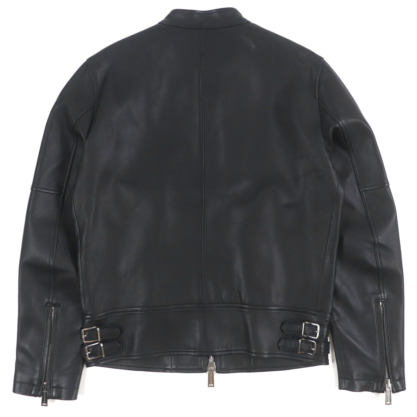 美品『グラム』シングルライダースジャケット/羊革/ベルト/ダブル