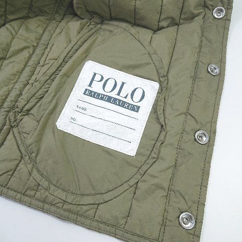 ◇ POLO RALPH LAUREN キッズ ワンポイントロゴ サイドポケット 長袖 ジャケット サイズS/P(8) カーキ メンズ E  【1404240018433】