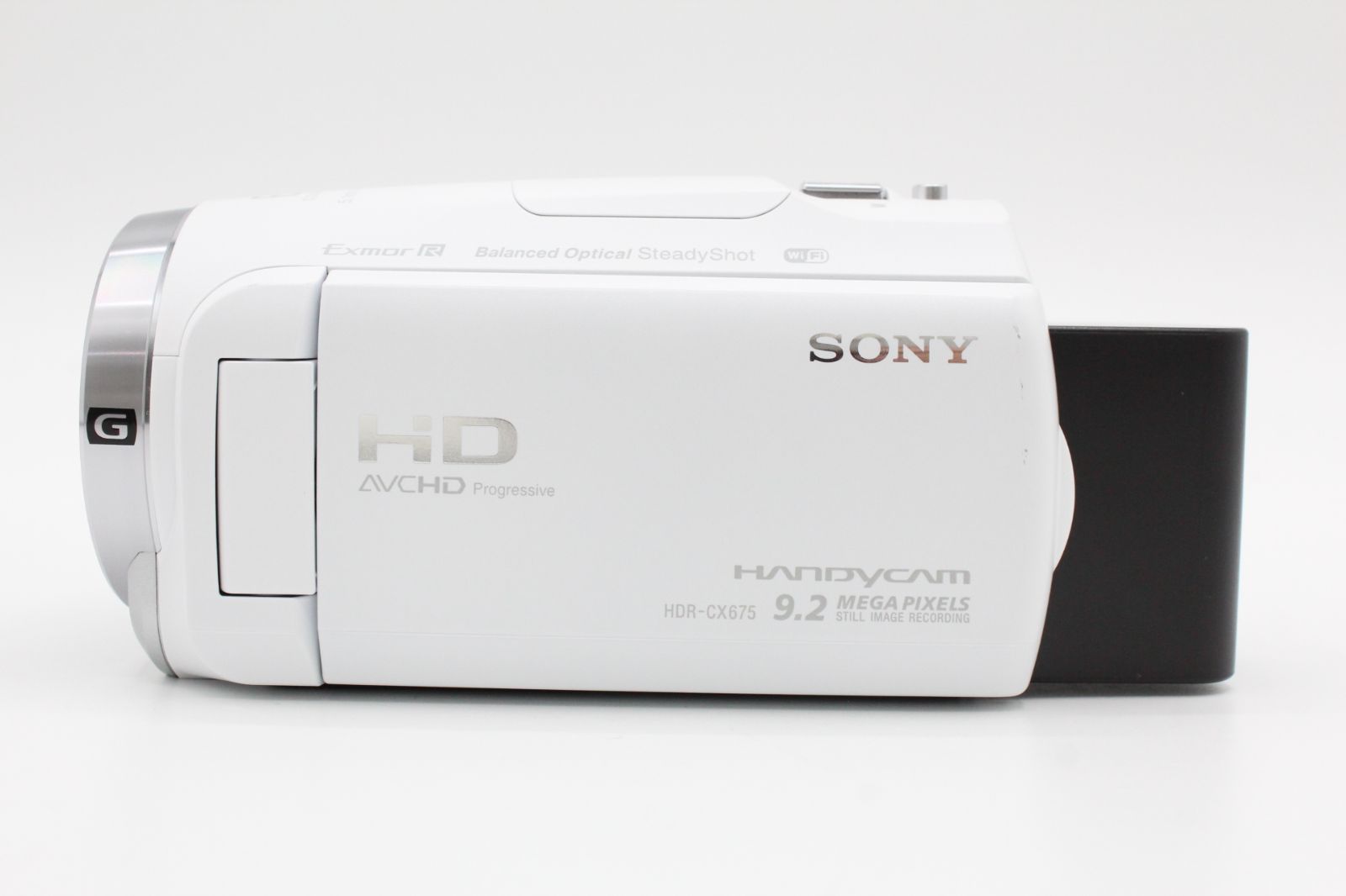 ＜＜新品バッテリー付き！！＞＞【美品】SONY ソニー ビデオカメラHDR-CX675 32GB 光学30倍 ホワイト Handycam HDR-CX675 W #LE2025183