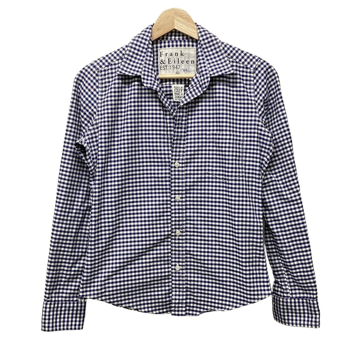 美品　Frank & Eileen　ロンハーマン チェック柄長袖シャツ XS 美品】ロンハーマン別注 Frank&Eileen RonHarman フランクアンド