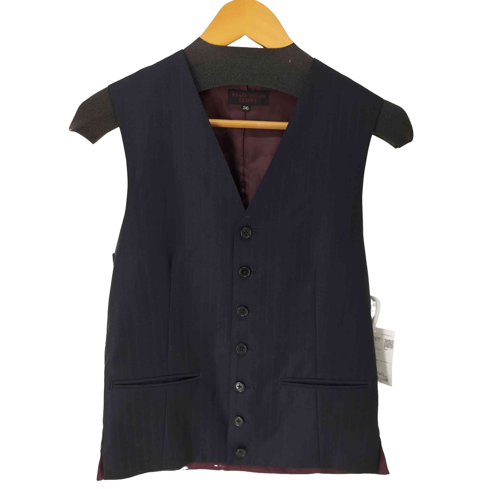 リーツテイラーザズー REATS TAILOR ZAZOUS ストライプ サテン切替 