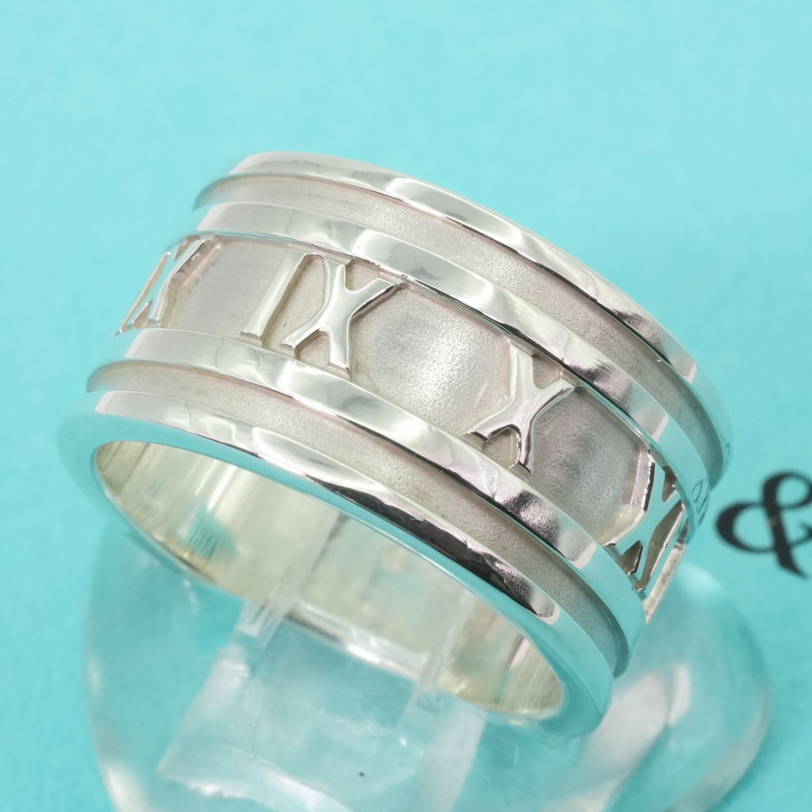 極美品⭐︎ Tiffany ティファニー アトラス ⭐︎ リング ワイド　18号 新品仕上げ ティファニー 18号 アトラスワイドリング 925 大きい