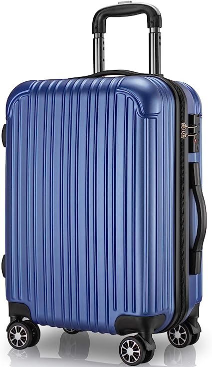 M サイズ(65L) ブルー [VARNIC] スーツケース キャリーケース キャリーバッグ 機内持込 TSAダイヤル式ロック 耐衝撃 大型 超軽量  静音ダブルキャスター 旅行 出張 (M サイズ(65L), ブルー)