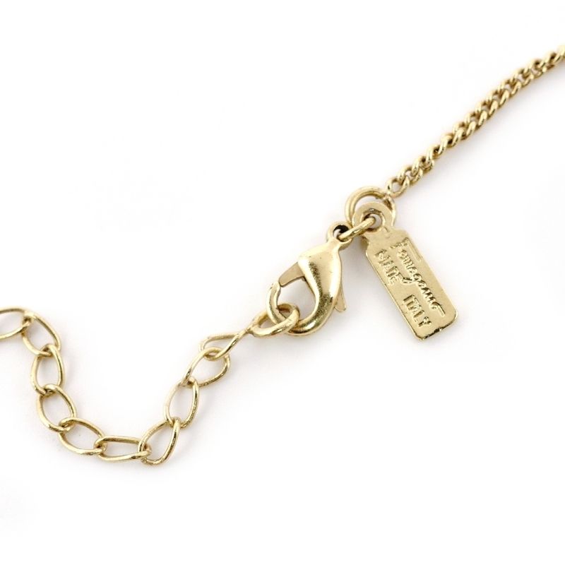 【未使用級】Salvatore Ferragamo 金ネックレス 箱・保存袋 未使用級】Salvatore Ferragamo 金ネックレス 箱・保存袋 未使用級