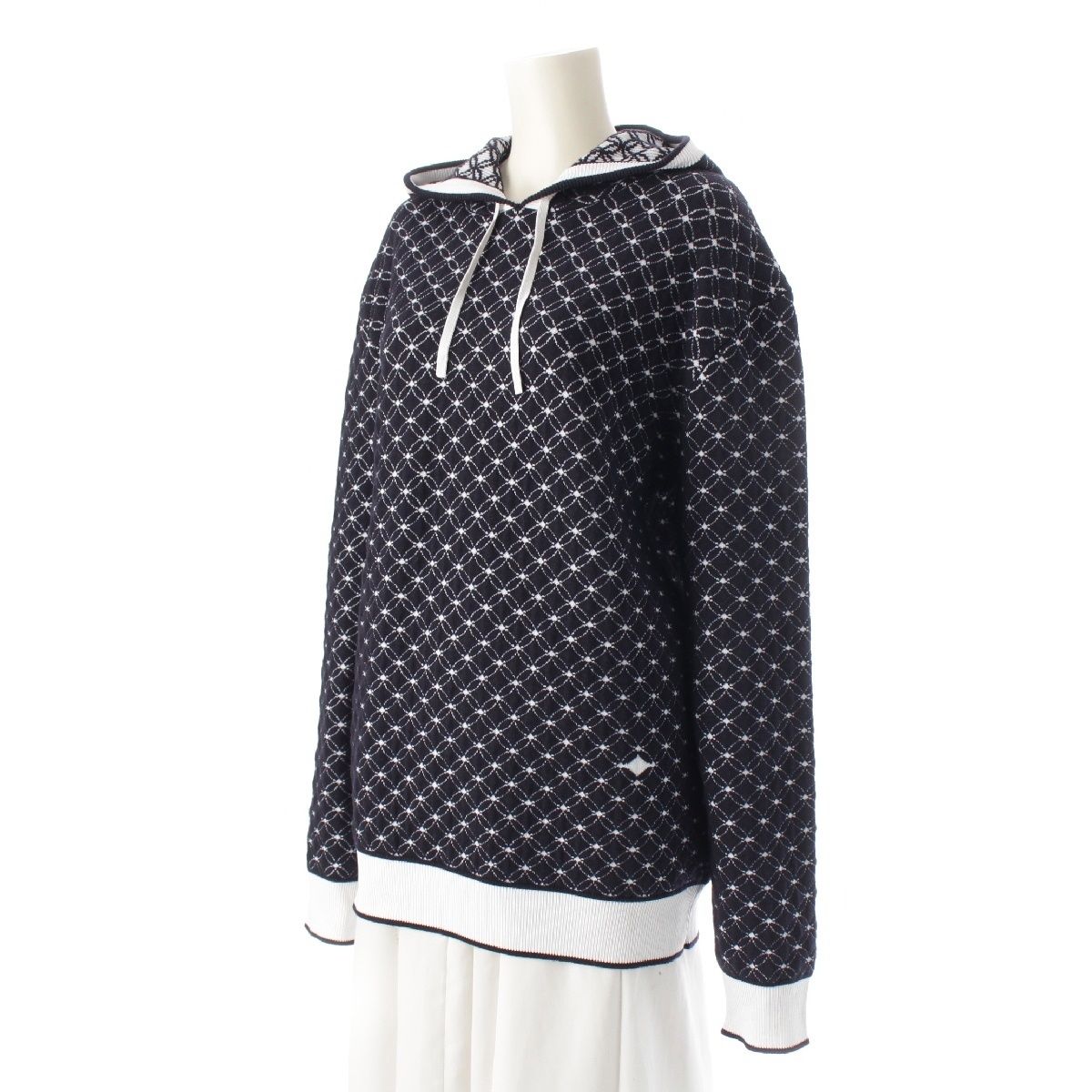 ルイヴィトン　モノグラムジャガード　カシミアセーター ルイヴィトン 20SS モノグラムフラワー ウール 3Dジャガード