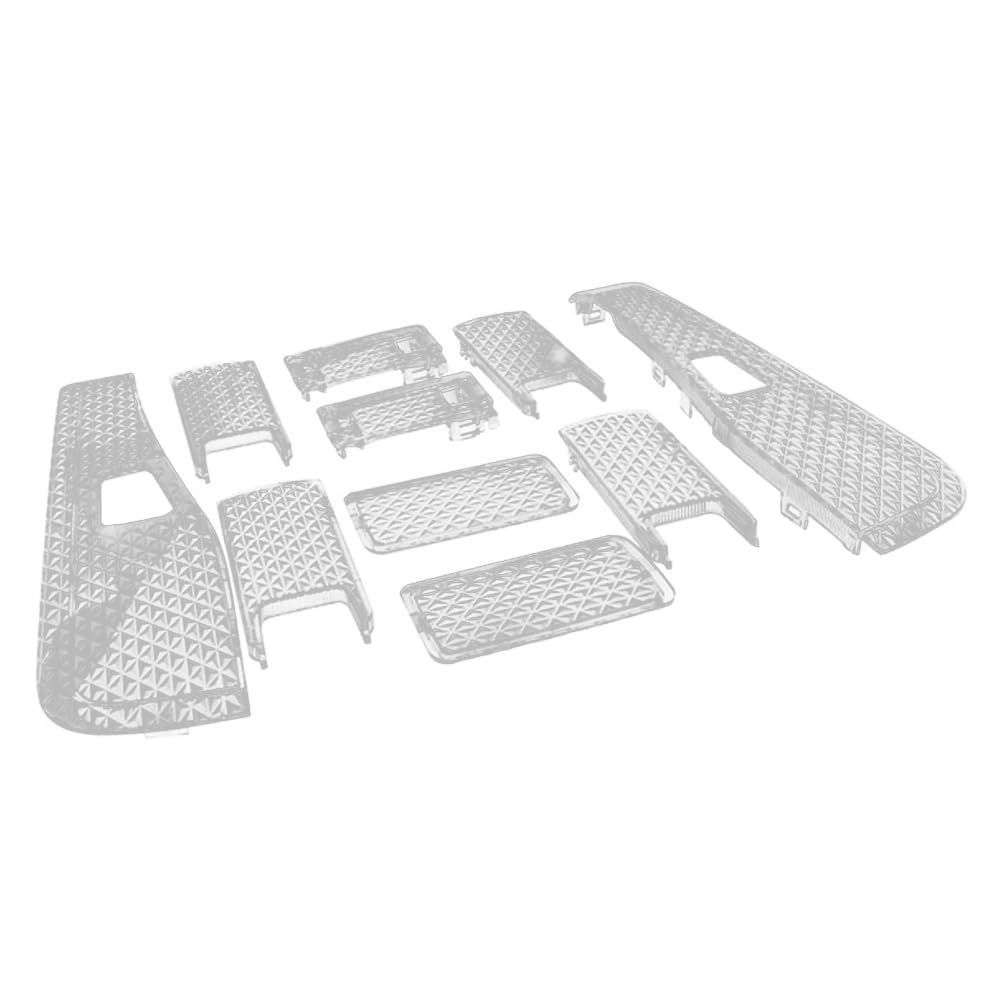 【人気商品】アルファード 30系 専用設計 ルームランプカバー レンズカバー ヴェルファイア クリスタル クリアカバー クリスタルカット 10pセット 簡単取付 インテリア ドレスアップ カバー