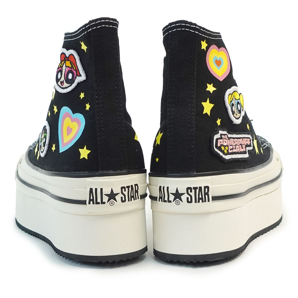 新品】コンバース CONVERSE スニーカー 厚底 ハイカット レディース オールスター チャンキーライン HI パワーパフ ガールズ ブラック  ALL STAR THE POWERPUFF GIRLS - メルカリ