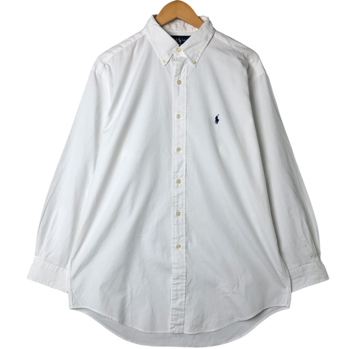 古着 ラルフローレン Ralph Lauren YARMOUTH 長袖 ボタンダウンシャツ メンズL相当|eaa543535