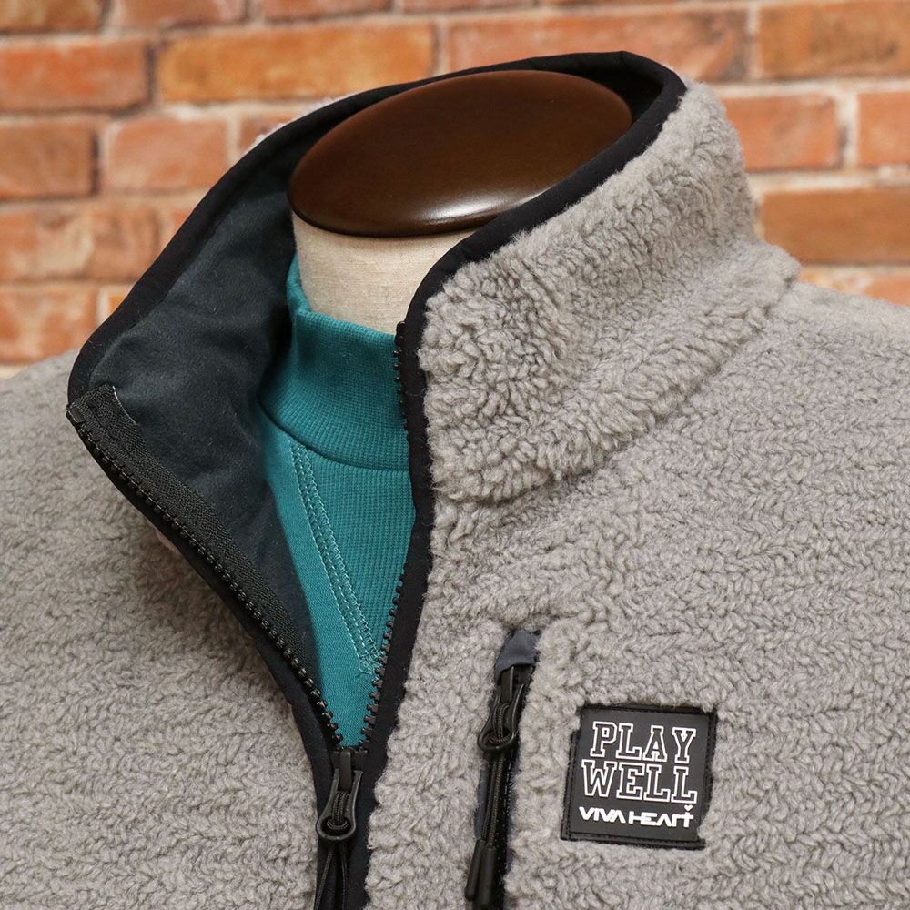 秋冬/VIVA HEART/50(L)サイズ/ベスト 011-49070 シープボア ダブル