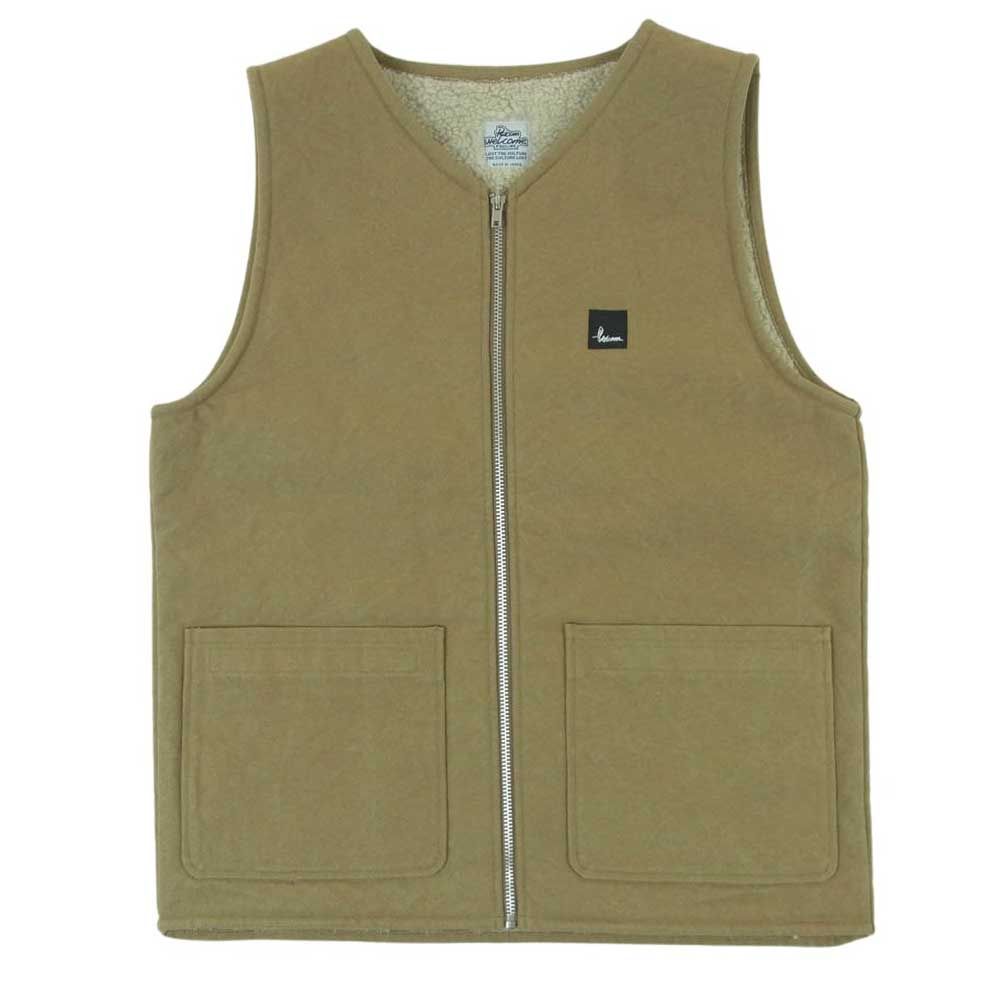 サイコム　ボアベスト Psicom サイコム F.F VEST ダック ボア コットン ベスト 日本製