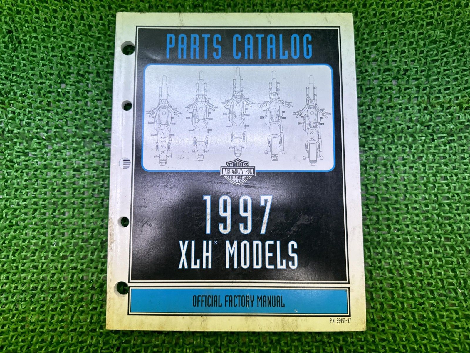 XLH パーツリスト 英語版 ハーレー 正規 バイク 整備書 スポーツスター 1997年XLHモデル パーツカタログ 車検 パーツカタログ Pp