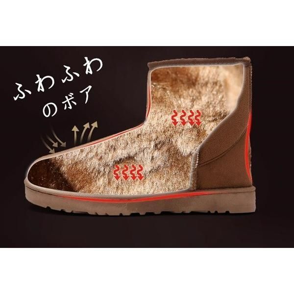ムートンブーツ ショートブーツ スノーブーツ メンズ レディース
