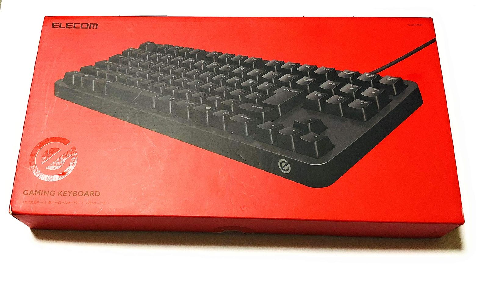 エレコム ゲーミングキーボード 有線 メカニカル 全キーロールオーバー対応 日本語配列 5000万回高耐久 ブラック TK-G01UKBK [キーボード単品]