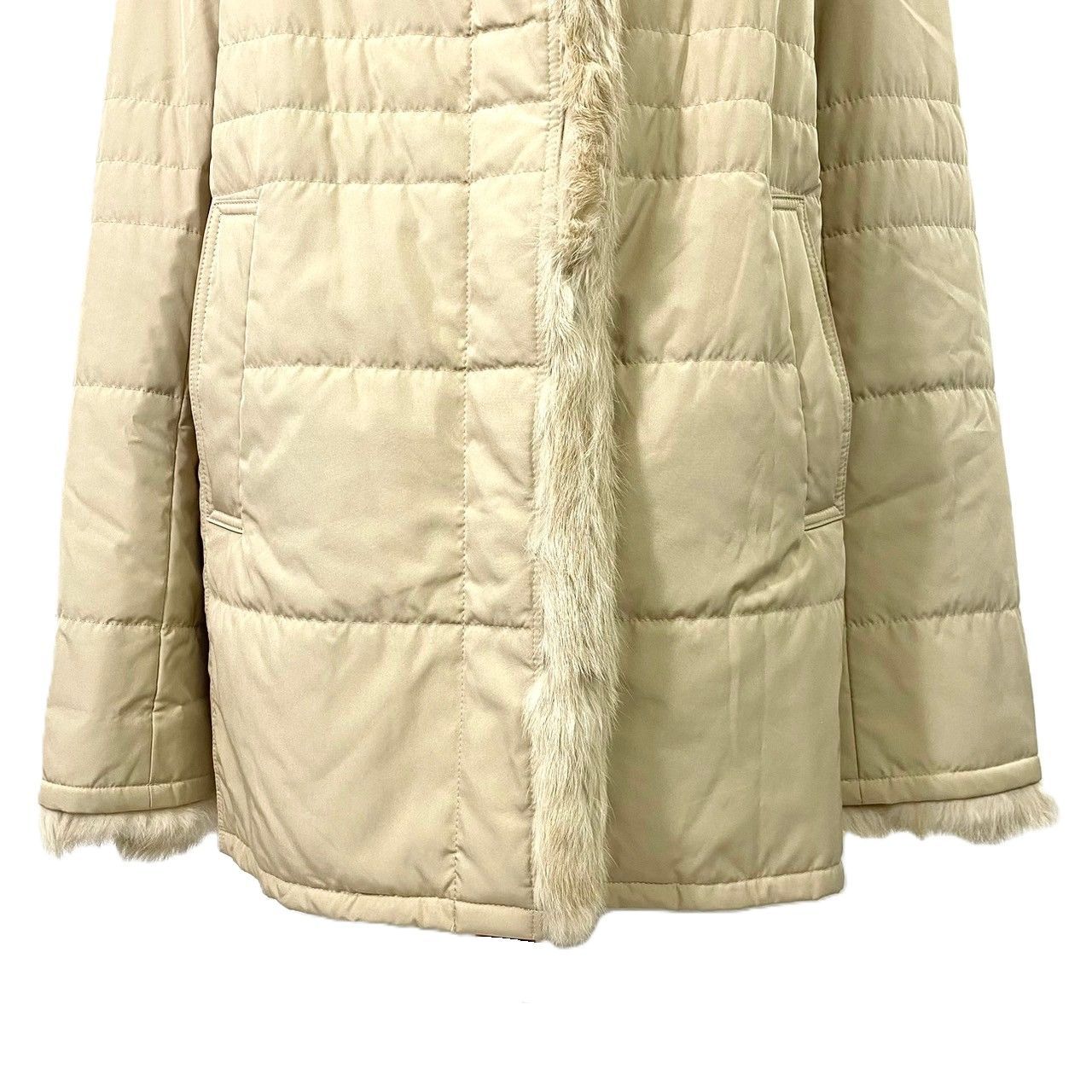 【BURBERRY】バーバリー 中綿 コート ( ラビットファー付 ) BURBERRY】バーバリー 中綿 コート ( ラビットファー付 )