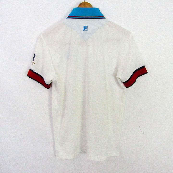 Mサイズ　人気　GOLF メンズ　ロゴ半袖ポロシャツ　ホワイト　白 trim_ofcrs_item94d502e0e0eb11e