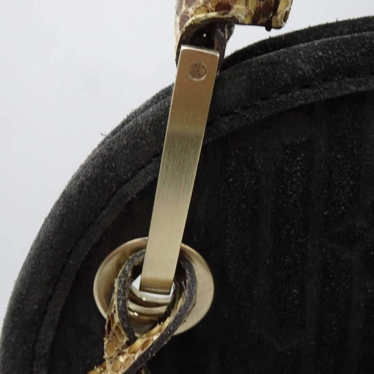 LOUISVUITTON ウィスパー スエード ハンドバッグ AA154 ルイ・ヴィトン ウィスパーGM ハンドバッグ スエード パイソン