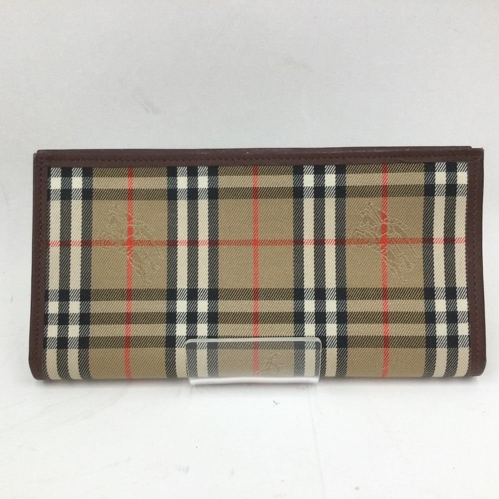 〇〇BURBERRY バーバリー ノバチェック 手帳 手帳カバー ベージュ x ブラウン - メルカリ