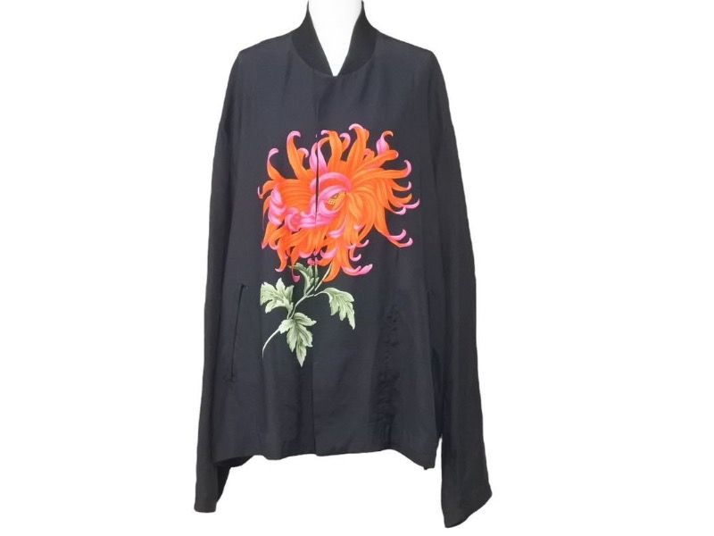 Yohji Yamamoto 19SS 花と女プリントシャツ