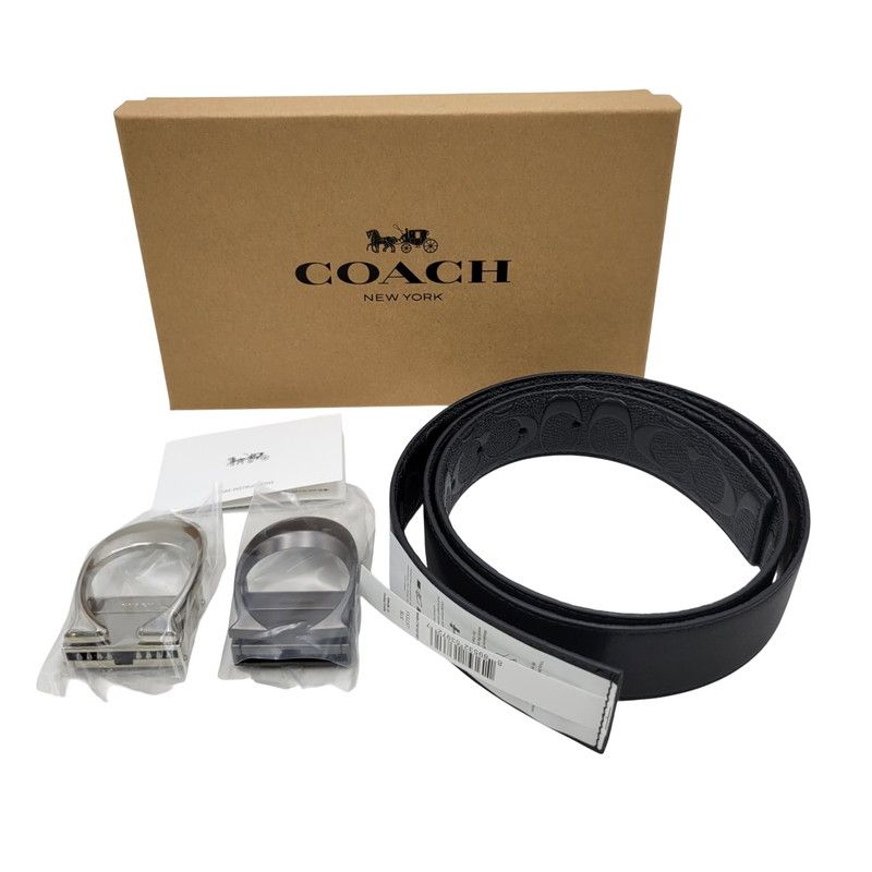 【美品】COACH コーチ WHRN CTSR SIGP BELT F55157 ベルト 【183-250508-as-24-izu】