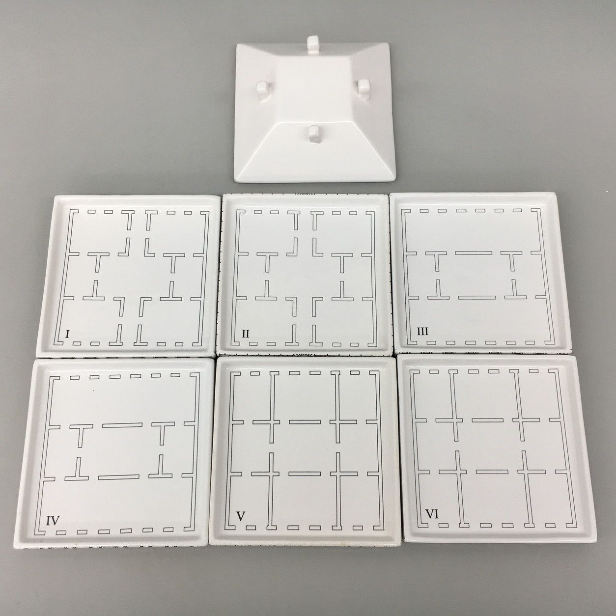 セレッティ SELETTI プレート7枚セット パレス PALACE 約15×15cm