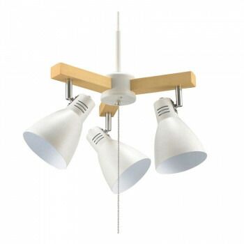 OHM 3灯ペンダントライト 電球別売 ホワイト LT-YN30AW-W