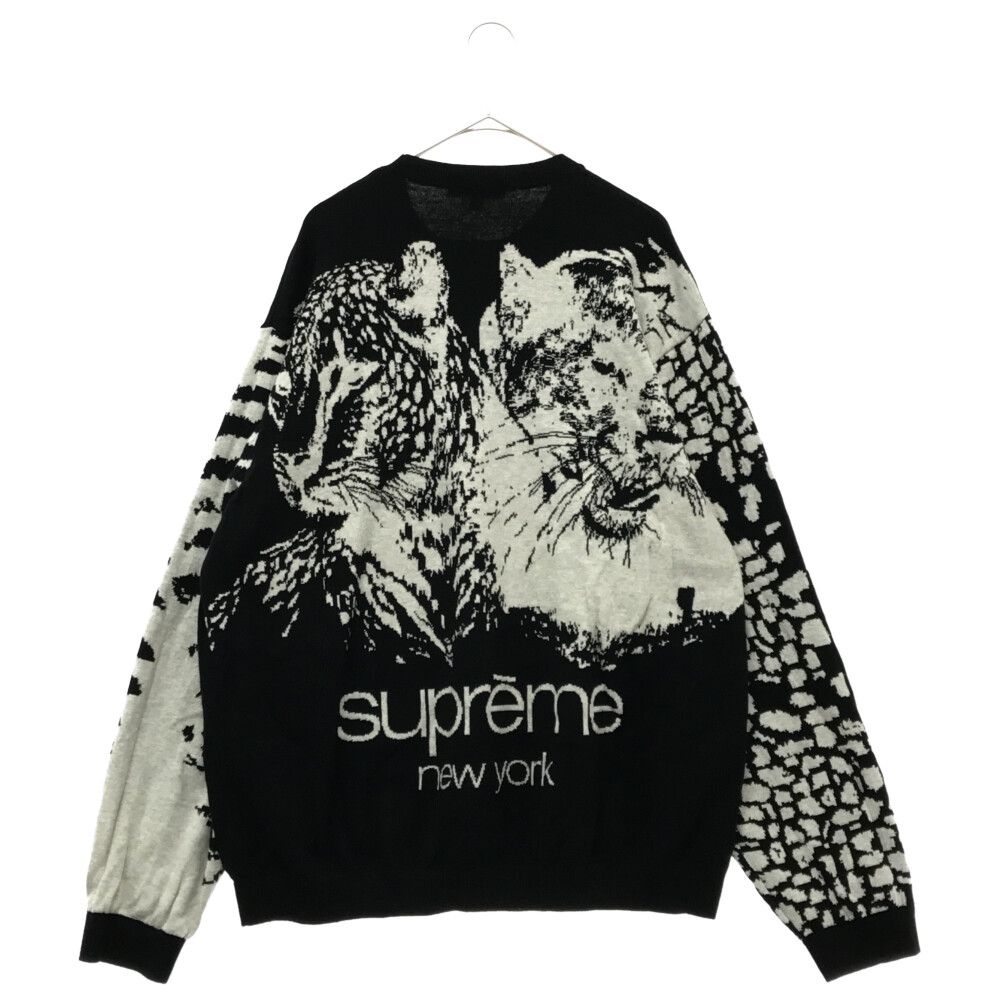 SUPREME (シュプリーム) 23SS Big Cats Jacquard L/S Top ビッグ