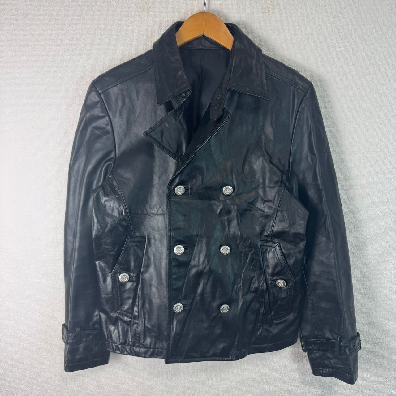 COMME CA ISM ホースハイド コムサイズム レザージャケット ダブル 