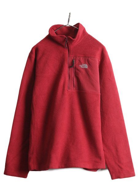 【お得なクーポン配布中!】 ノースフェイス ハーフジップ フリース ジャケット メンズ L / The North Face アウトドア ハイネック  ブルゾン プルオーバー ワンポイント