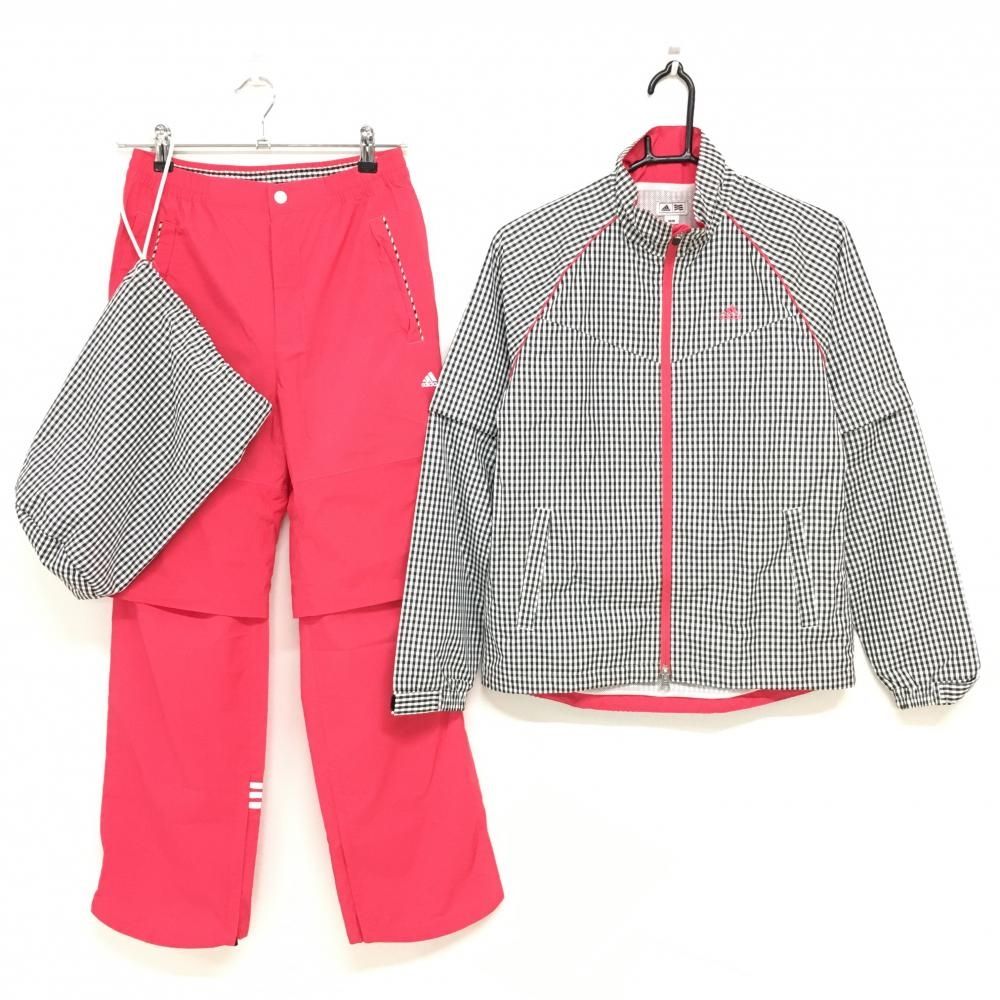 美品】アディダス レインウェア上下セット（2WAYジャケット
