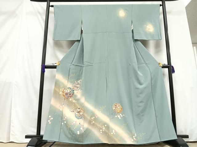 平和屋着物□訪問着 花鳥文 暈し染め 金彩 正絹 逸品 AAAZ2950mf
