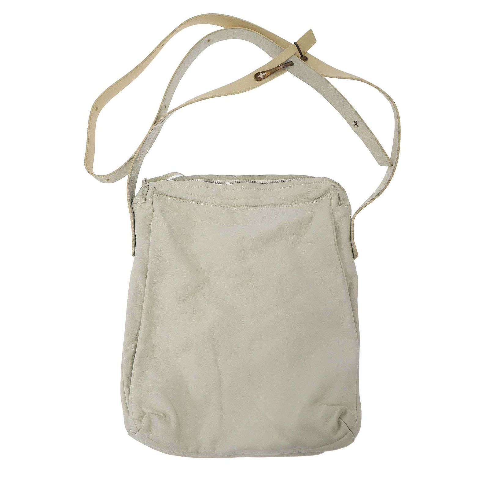 m.a＋ エムエークロス 3Pocket Leather Shoulder Bag レザーショルダーバッグ グレー -