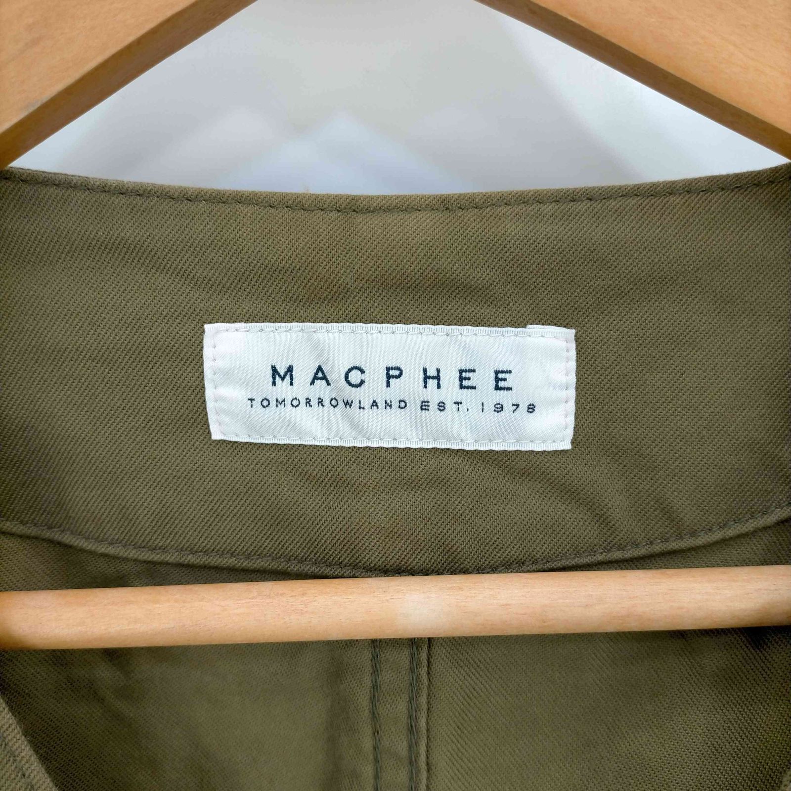 マカフィー MACPHEE クロップドシャツジャケット レディース JPN