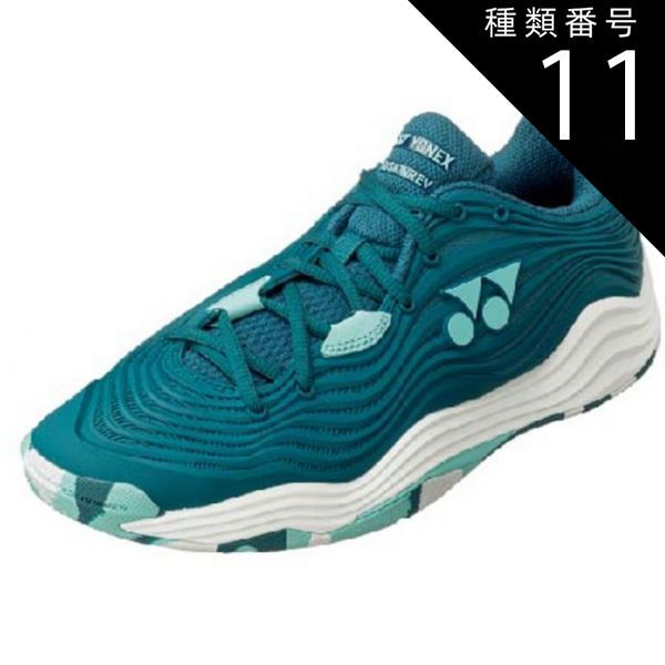 種類11 ﾌﾞﾙｰｸﾞﾘｰﾝ|27.0 4550468710912 Yonex ヨネックス SHTF5MAC パワークッションフュージョンレブ5MAC テニス シューズ パワークッション フュージョンレブ 5 メン AC