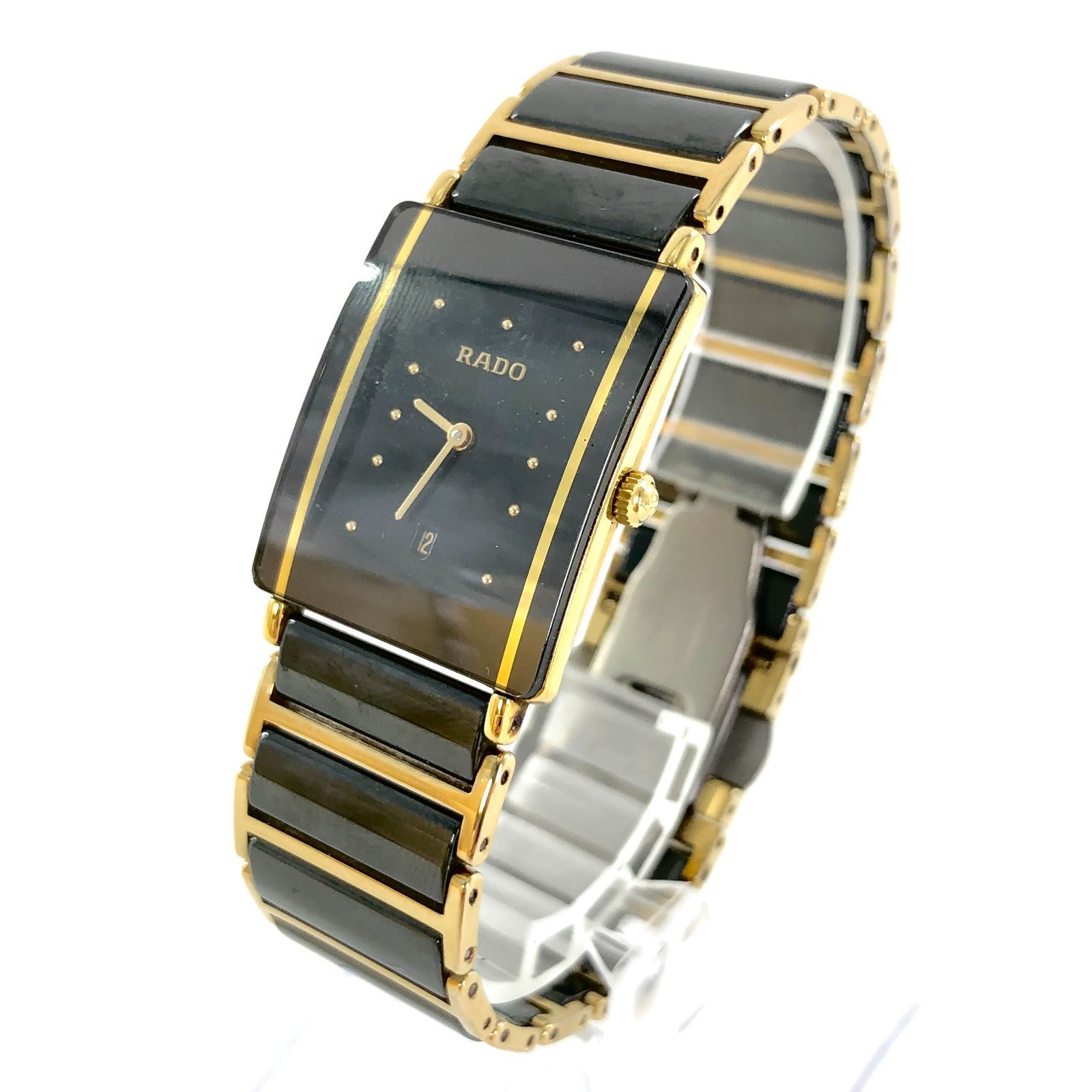 RADO ラドー Diastar ダイヤスター160.0381.3 QZ ブラック文字盤