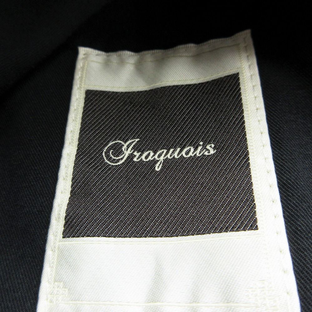Iroquois イロコイ ミリタリー シャツ ジャケット 長袖 ノーカラー 