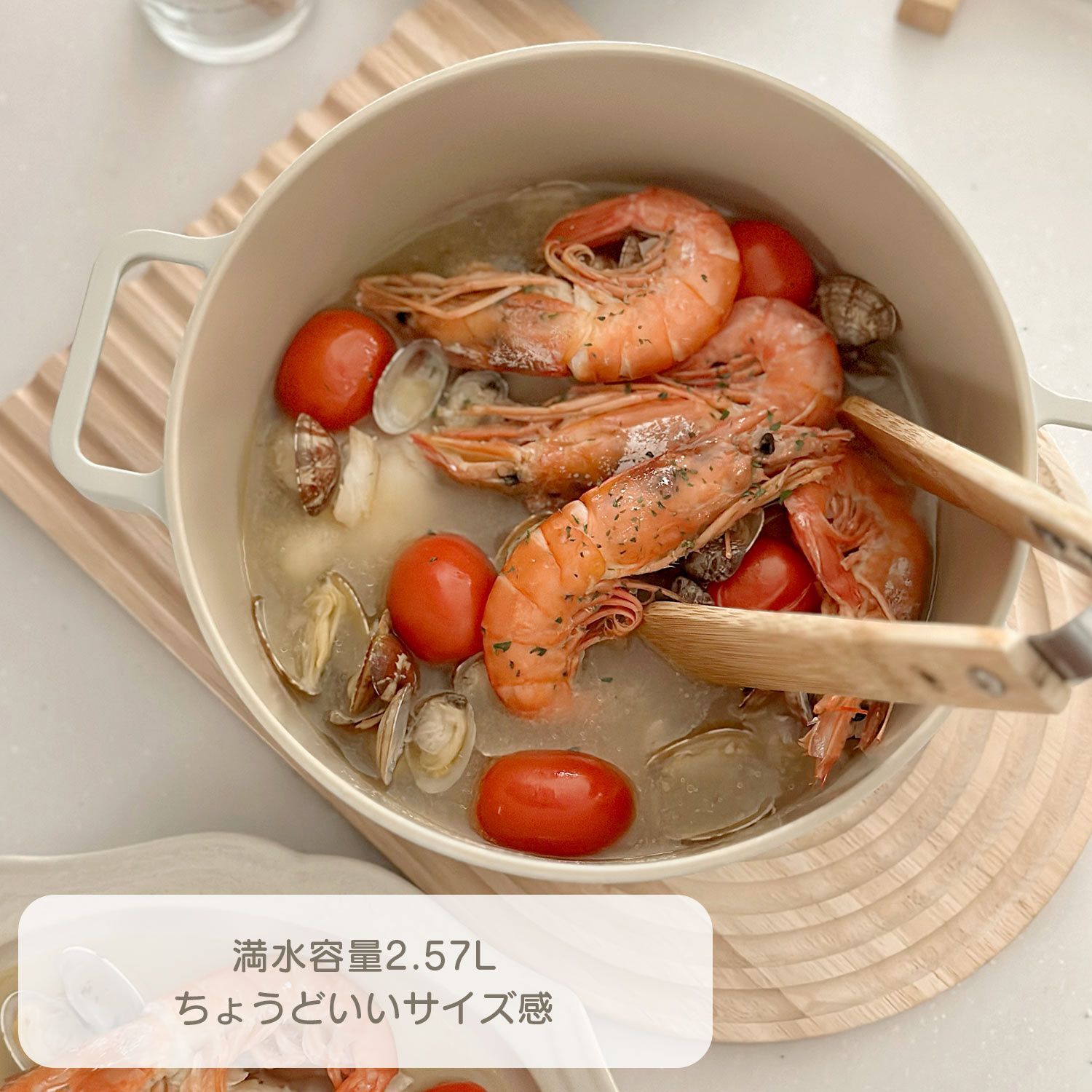 FIKA セラミック キャセロール（両手鍋 ）22cm【訳あり】 - メルカリ