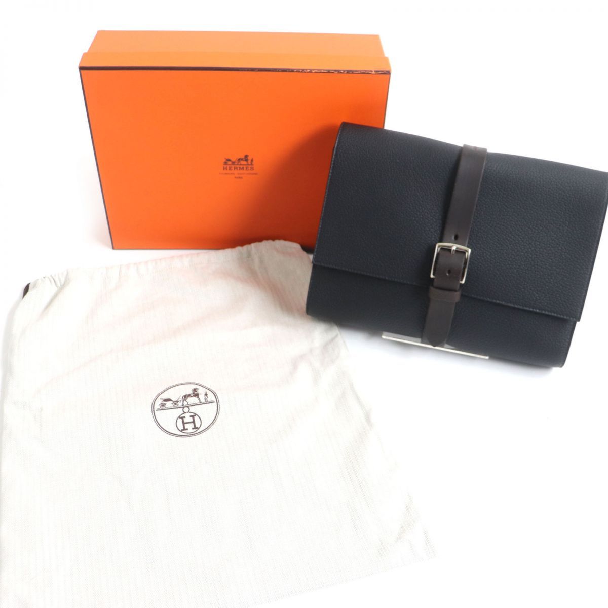 美品▽HERMES エルメス ポシェット エトリヴィエール フィヨルド ...