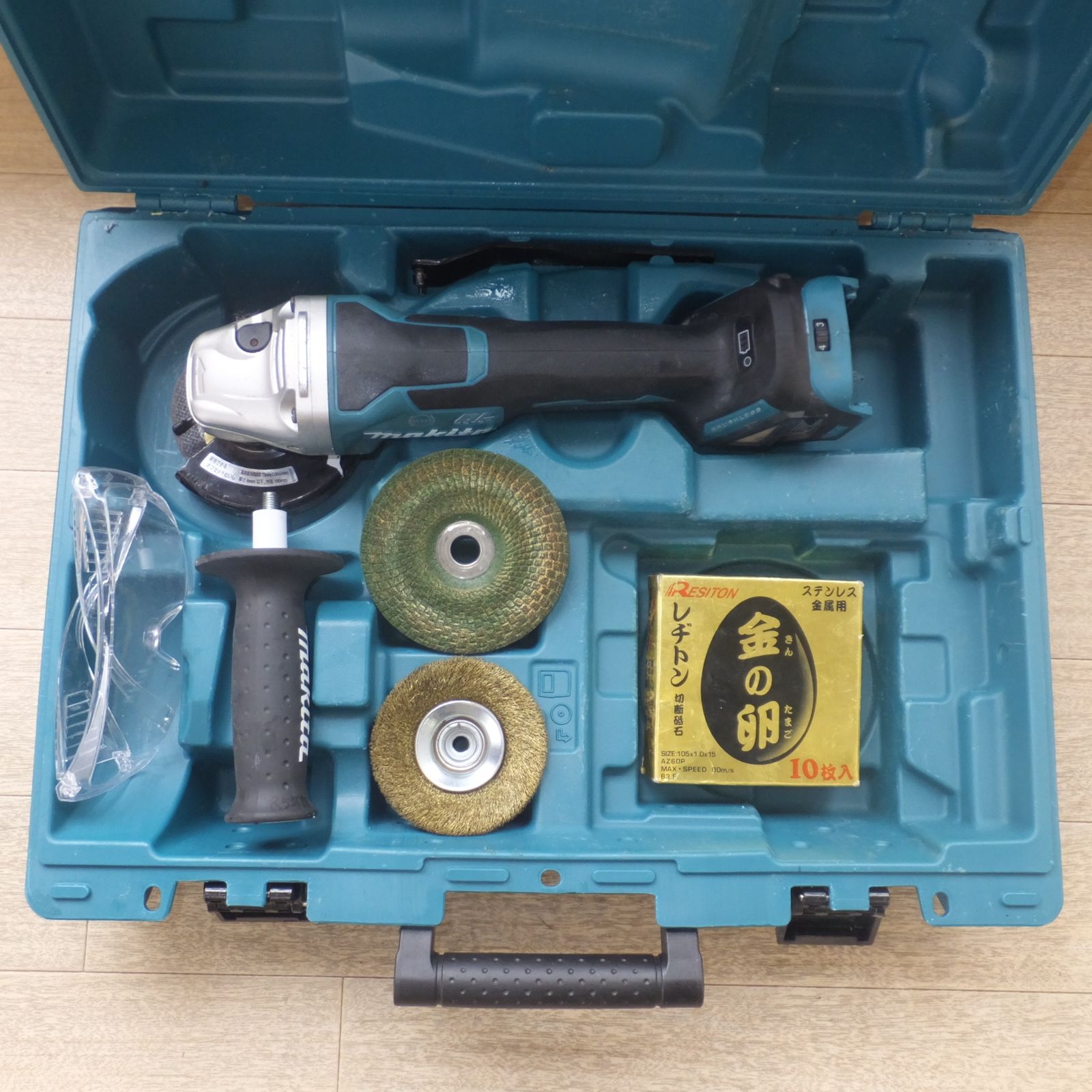 マキタ makita 100mm 充電式ディスクグラインダ GA418DRGX 18V バッテリ 充電器 なし