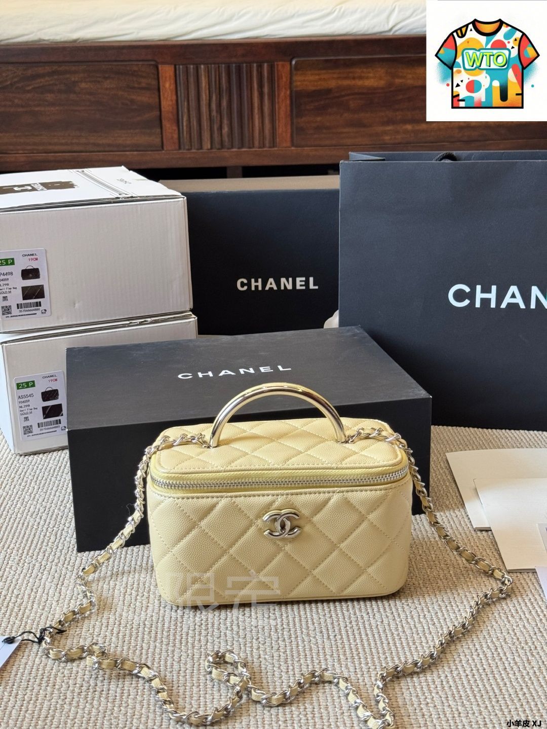今日WTO】Chanel シャネル 22Aメイクボックスバッグ