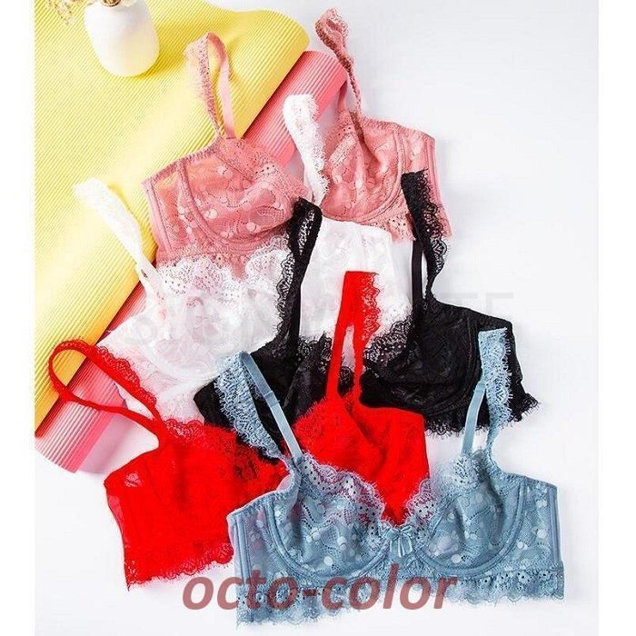 AAカップ 美容・コスメ・香水 ブラジャー ショーツセット シースルー