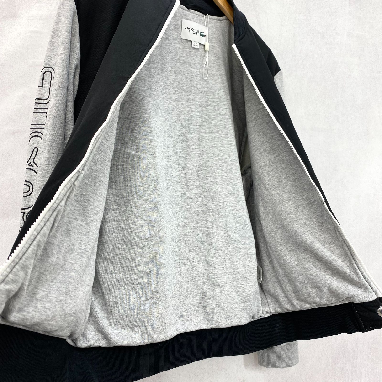 美品 LACOSTE ラコステ BH6790L スリーブ切り替え ジップアップ 