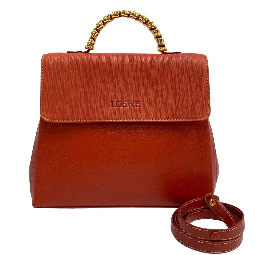 極 美品 保存袋付き LOEWE ロエベ ロゴ ベラスケス ツイストハンドル