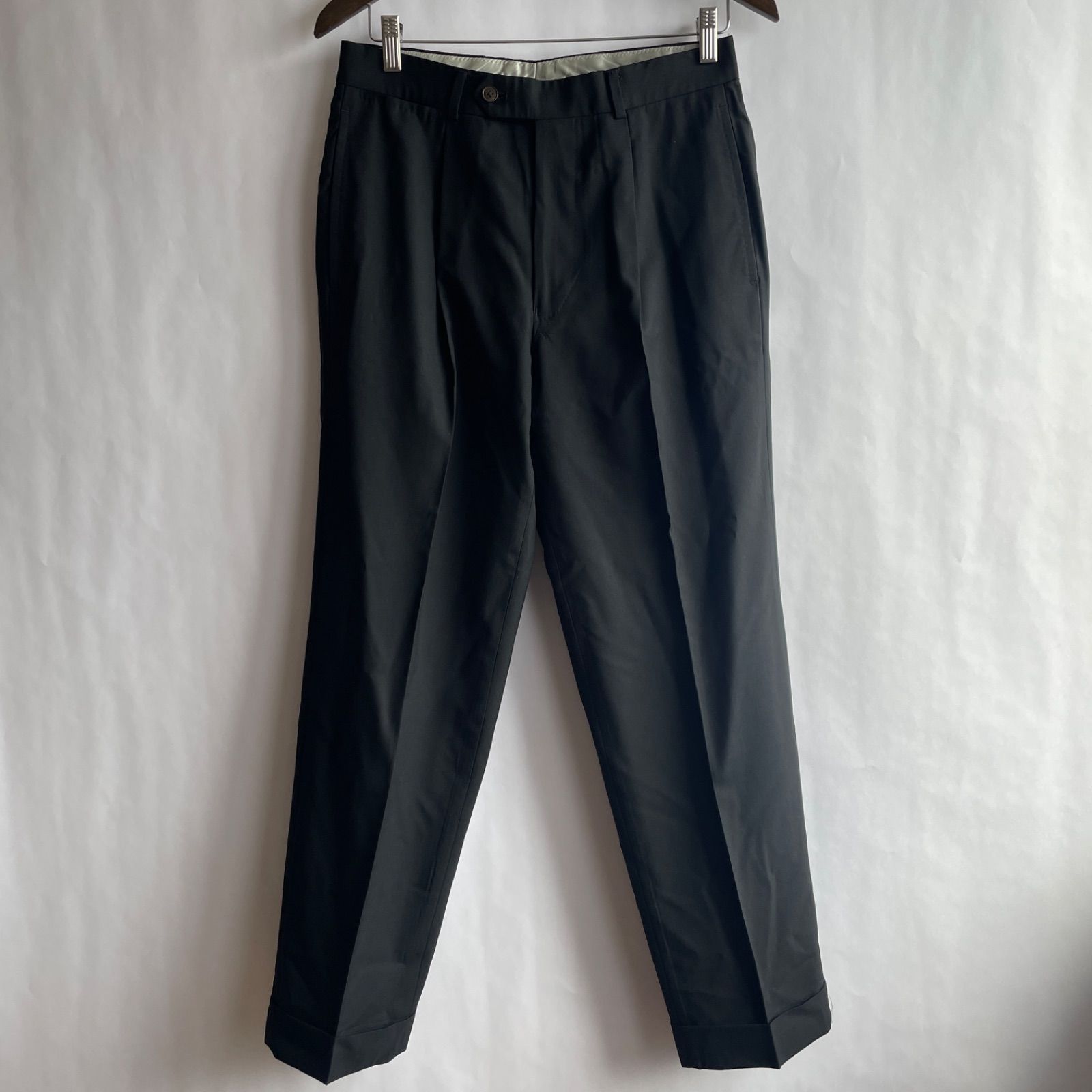 【美品】トゥモローランド カノニコ Super110’s セットアップ ブラック NEWYORKER｜【60th】CANONICO PERENNIAL Super110's セミフォーマル