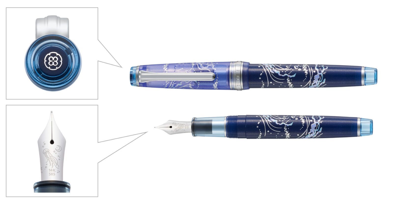 セーラー万年筆 雪華 万年筆 プラス×セーラー 限定 プロフェッショナル